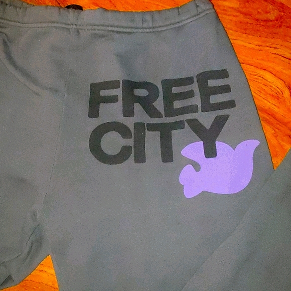 COPY - FREECITYLARGE gry w/ black FREECITY & purp… - Picture 4 of 11